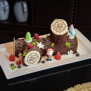 Christmas Chocolate Roll Cake