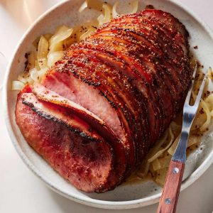 Brandy, honey & orange glazed whole roasted ham 7-8kg