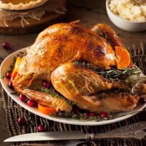 US whole roasted turkey with herbs and whiskey 7-8 kg