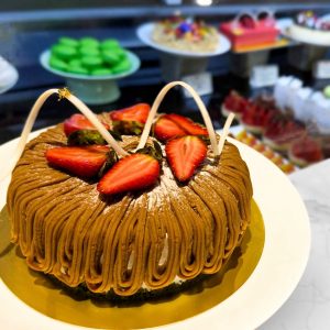 Swiss Chestnut Puree Cake