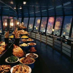 360°旋转餐厅 - 烟花自助晚餐 (20:30 - 22:30) - 成人